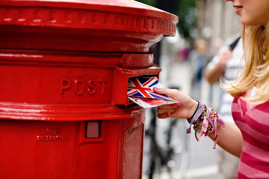 British UK zip codes postal codes mail